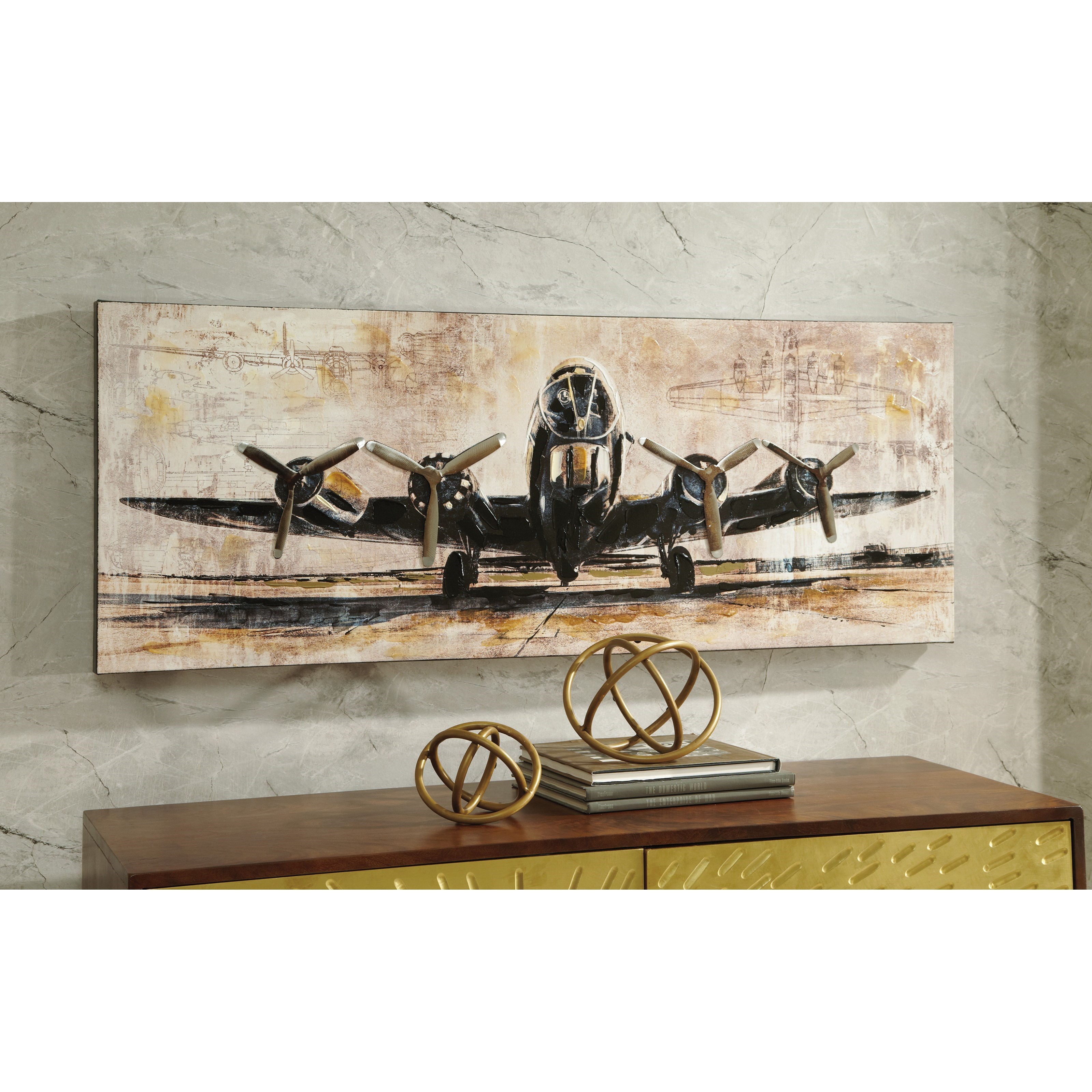 Ashley pancho black and white wall art a8000258 sale